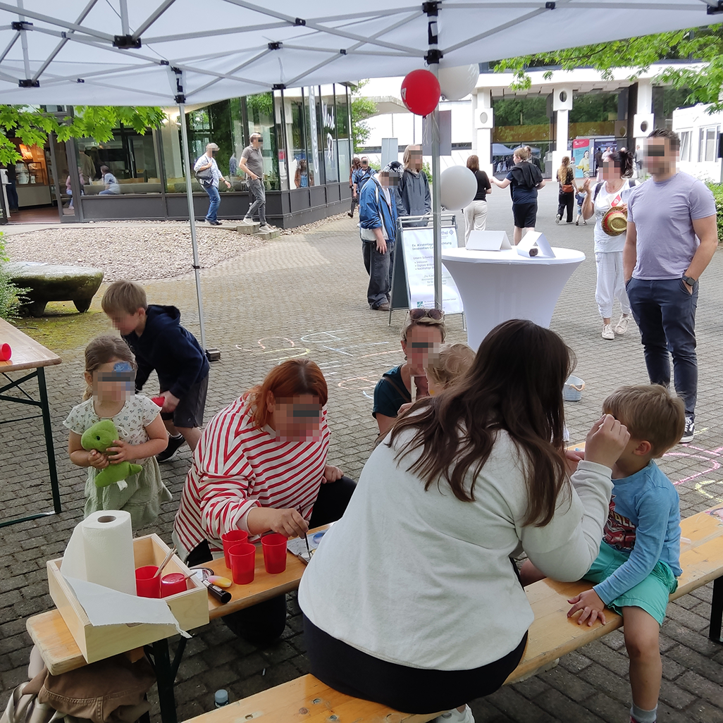 Foto vom Kinderschminken Kita Innovation Campus