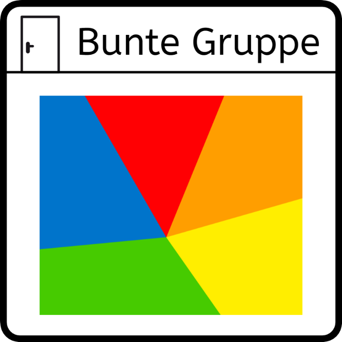 Bunte Gruppe